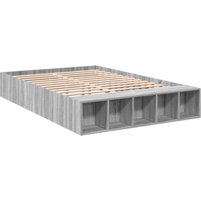 vidaXL Bettgestell Grau Sonoma 120x200 cm vidaXL Bettgestell Grau Sonoma 120x200 cm