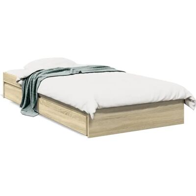vidaXL Sonoma Eiche Bettgestell mit Schubladen - Bett Typ vidaXL Sonoma Eiche Bettgestell mit Schubladen - Bett Typ