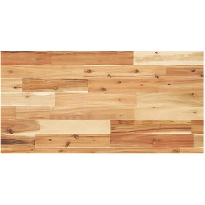vidaXL Donkerbruin Massief Houten Badkamerblad - 100x40x4 cm vidaXL Donkerbruin Massief Houten Badkamerblad - 100x40x4 cm