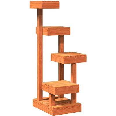 vidaXL Cat Tree - Brown Solid Wood Climbing Tower vidaXL Cat Tree - Brown Solid Wood Climbing Tower