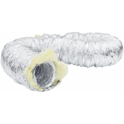 vidaXL Ventilation Duct - Insulated Aluminum - 6m - Ø10cm - Noise Reduction - Flexible vidaXL Ventilation Duct - Insulated Aluminum - 6m - Ø10cm - Noise Reduction - Flexible