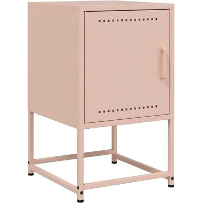 vidaXL 846448 Table de nuit - Table de nuit, Rose, Acier - Publicité vidaXL 846448 Table de nuit - Table de nuit, Rose, Acier - Publicité