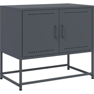 vidaXL Anthrazit Stahl TV-Schrank - Medieneinheit - TV-Ständer - Entertainment Center vidaXL Anthrazit Stahl TV-Schrank - Medieneinheit - TV-Ständer - Entertainment Center