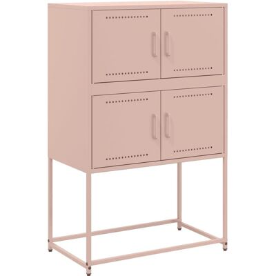 vidaXL Roze Stalen Dressoir - Woonkamer Organizer vidaXL Roze Stalen Dressoir - Woonkamer Organizer
