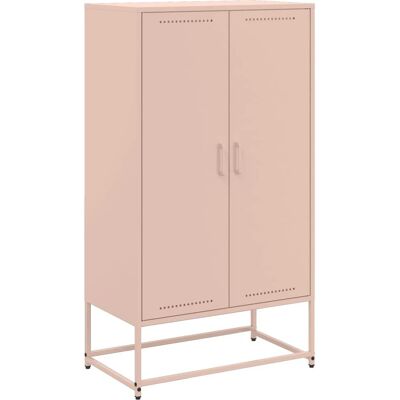 vidaXL Vaaleanpunainen korkeakiiltainen hylly - Teollisuustyylinen teräshaaste - 68,5x38,5x123,5 cm vidaXL Vaaleanpunainen korkeakiiltainen hylly - Teollisuustyylinen teräshaaste - 68,5x38,5x123,5 cm