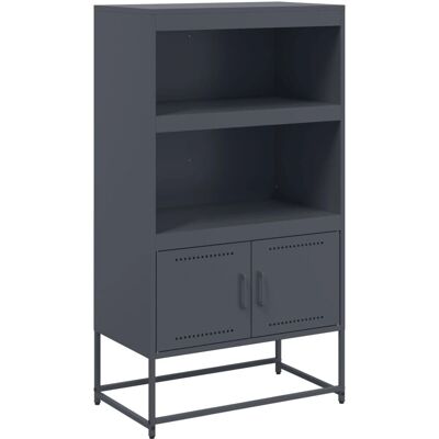 Bahut en acier gris anthracite vidaXL - Meuble de rangement - Publicité Bahut en acier gris anthracite vidaXL - Meuble de rangement - Publicité