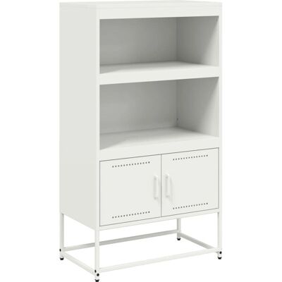 vidaXL Weißer Stahl Highboard - Sideboard 68,5x38,5x123,5 cm vidaXL Weißer Stahl Highboard - Sideboard 68,5x38,5x123,5 cm