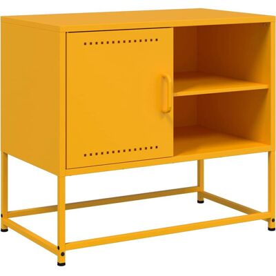 vidaXL 846521 Meuble TV en Acier Jaune - TV Cabinet - Publicité vidaXL 846521 Meuble TV en Acier Jaune - TV Cabinet - Publicité