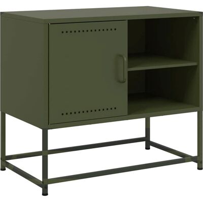 vidaXL 846522 Meuble TV Vert en Acier - Rangement TV - Publicité vidaXL 846522 Meuble TV Vert en Acier - Rangement TV - Publicité