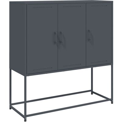 vidaXL Hochschrank Anthrazit Stahl - Sideboard Stauraum vidaXL Hochschrank Anthrazit Stahl - Sideboard Stauraum