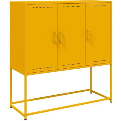 vidaXL Hochschrank Senfgelb - Wohnzimmer Sideboard vidaXL Hochschrank Senfgelb - Wohnzimmer Sideboard