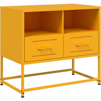 vidaXL Senfgelb Stahl TV-Schrank - TV-Bank vidaXL Senfgelb Stahl TV-Schrank - TV-Bank