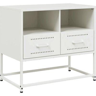 vidaXL 846553 Steel White TV Cabinet - TV Stand & Entertainment Center vidaXL 846553 Steel White TV Cabinet - TV Stand & Entertainment Center