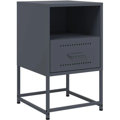 vidaXL 846558 Nachtkastje - Industriële Nachtkastje Anthracite vidaXL 846558 Nachtkastje - Industriële Nachtkastje Anthracite