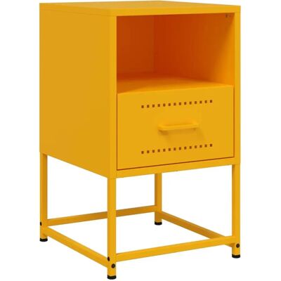 vidaXL 846560 Yöpöytä - Teollinen yöpöytä - Teräs, Keltainen vidaXL 846560 Yöpöytä - Teollinen yöpöytä - Teräs, Keltainen