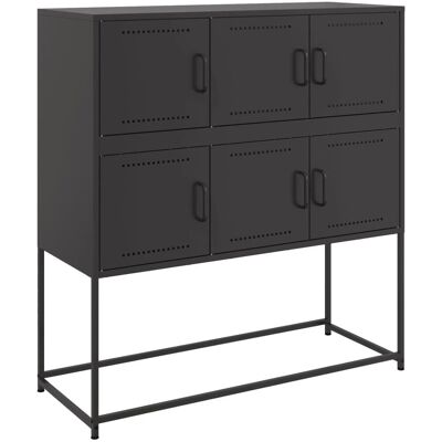 vidaXL 846596 Schwarzer Stahl Sideboard - Sideboard vidaXL 846596 Schwarzer Stahl Sideboard - Sideboard