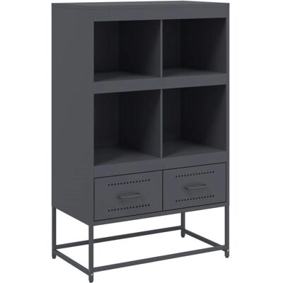 vidaXL Highboard Anthrazit Stahl-Speicher-Schrank - Lowboard vidaXL Highboard Anthrazit Stahl-Speicher-Schrank - Lowboard
