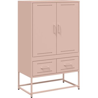 vidaXL Grand Buffet Rose - Rangement en Acier - Meubles de Salon - Publicité vidaXL Grand Buffet Rose - Rangement en Acier - Meubles de Salon - Publicité