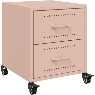 vidaXL Mesita de noche rosa 36x39x43.5 cm - Mesita vidaXL Mesita de noche rosa 36x39x43.5 cm - Mesita