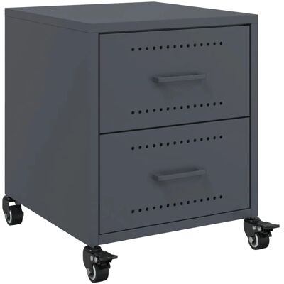 vidaXL Nachttisch 846631 - Beistelltisch Stahl Anthrazit vidaXL Nachttisch 846631 - Beistelltisch Stahl Anthrazit