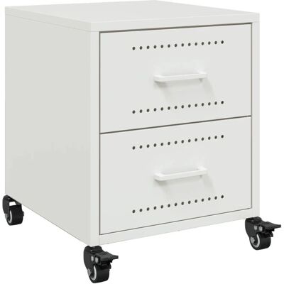 vidaXL Table de nuit - Blanc - 36x39x43.5 cm - Table de nuit - Publicité vidaXL Table de nuit - Blanc - 36x39x43.5 cm - Table de nuit - Publicité