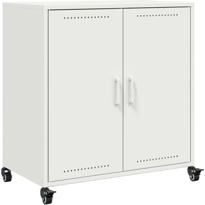 vidaXL 846661 White Steel Sideboard - Living Room Storage vidaXL 846661 White Steel Sideboard - Living Room Storage