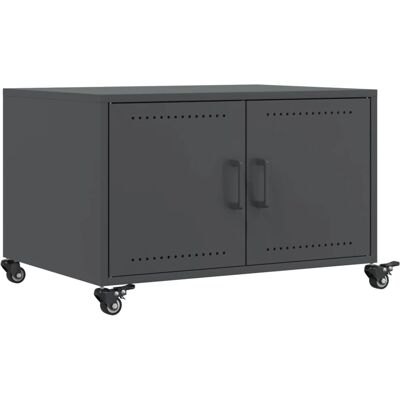 vidaXL Salontafel Anthracite 68x50x43,5 cm Koudgewalst Staal - Salontafel vidaXL Salontafel Anthracite 68x50x43,5 cm Koudgewalst Staal - Salontafel
