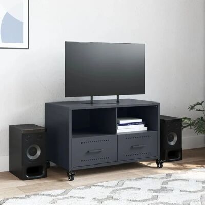 vidaXL Anthrazit Stahl TV Schrank 68x39x43,5 cm - TV Möbel vidaXL Anthrazit Stahl TV Schrank 68x39x43,5 cm - TV Möbel