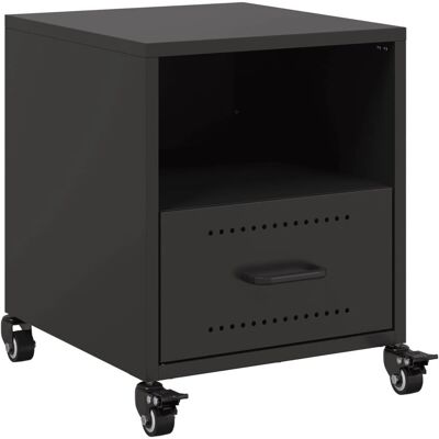 vidaXL 846704 Nachttisch - Stahl Nachttisch - Schwarz vidaXL 846704 Nachttisch - Stahl Nachttisch - Schwarz