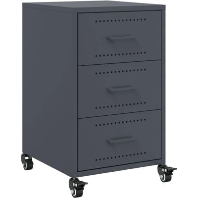vidaXL 846730 Nachttisch - Stahl, Anthrazit - Nachttisch vidaXL 846730 Nachttisch - Stahl, Anthrazit - Nachttisch