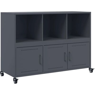 vidaXL Modèle 846736 Buffet en Acier Anthracite - Rangement Salon - Publicité vidaXL Modèle 846736 Buffet en Acier Anthracite - Rangement Salon - Publicité