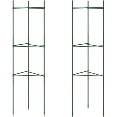 vidaXL Tomatenkäfige 2 Stk. 116 cm Stahl und Pp - Tomatenkäfig vidaXL Tomatenkäfige 2 Stk. 116 cm Stahl und Pp - Tomatenkäfig