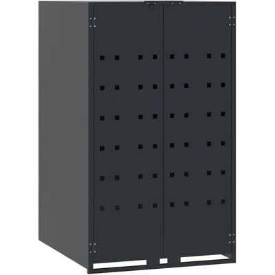vidaXL Rangement pour 1 conteneur - Acier, Anthracite, 69x79x117cm vidaXL Rangement pour 1 conteneur - Acier, Anthracite, 69x79x117cm