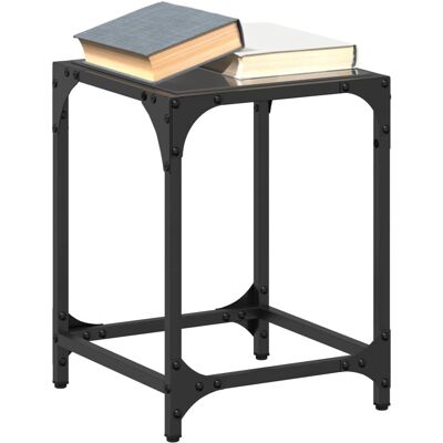 vidaXL Couchtisch - 30 x 30 x 40 cm Schwarz Stahl vidaXL Couchtisch - 30 x 30 x 40 cm Schwarz Stahl