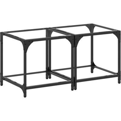 vidaXL Couchtisch - 40x40x40 cm - Transparent - 2 Stück vidaXL Couchtisch - 40x40x40 cm - Transparent - 2 Stück