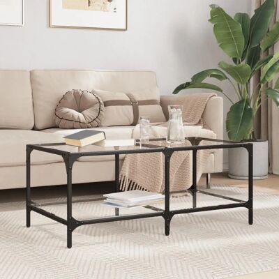 vidaXL Transparenter Glastisch - Couchtisch vidaXL Transparenter Glastisch - Couchtisch