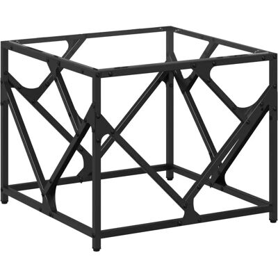 vidaXL Transparent Coffee Table 50x50x41 cm Steel vidaXL Transparent Coffee Table 50x50x41 cm Steel