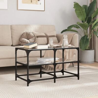 vidaXL Couchtisch mit Glasplatte - Couchtisch vidaXL Couchtisch mit Glasplatte - Couchtisch