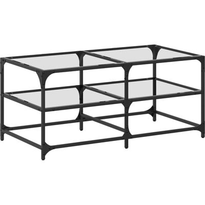vidaXL Couchtisch mit Glasplatte - Couchtisch vidaXL Couchtisch mit Glasplatte - Couchtisch