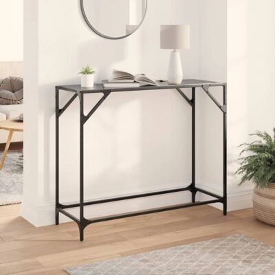 vidaXL Schwarzer Glastisch 98x35x81 cm - Konsole vidaXL Schwarzer Glastisch 98x35x81 cm - Konsole