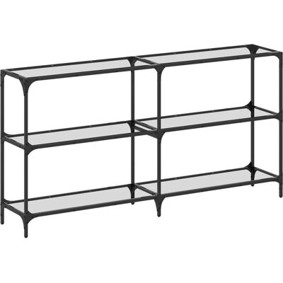 vidaXL Konsolentisch - Glasplatte - 158,5x30x81 cm - Stahl vidaXL Konsolentisch - Glasplatte - 158,5x30x81 cm - Stahl