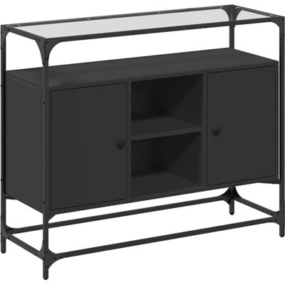 vidaXL Dressoir met Glazen Bovenkant - Woonkamermeubel vidaXL Dressoir met Glazen Bovenkant - Woonkamermeubel
