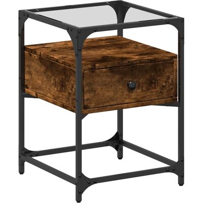 vidaXL 846079 Nachttisch - Räuchereiche - Schlafzimmermöbel vidaXL 846079 Nachttisch - Räuchereiche - Schlafzimmermöbel