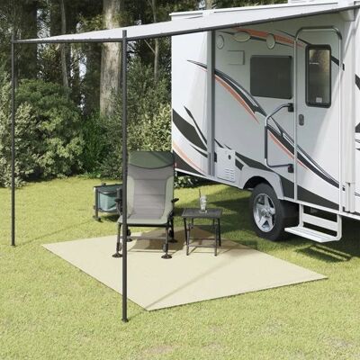 vidaXL Camping Bodemteppich Creme 4x2 m - Camping Boden vidaXL Camping Bodemteppich Creme 4x2 m - Camping Boden