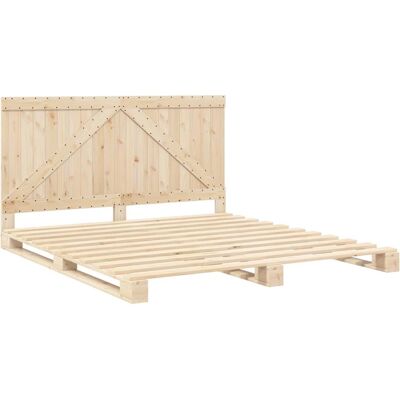 vidaXL Sänky runkopuulla - Massiivinen mäntypuu 200x200 cm - Sänky vidaXL Sänky runkopuulla - Massiivinen mäntypuu 200x200 cm - Sänky