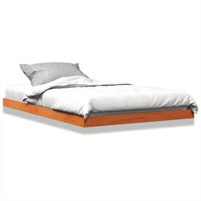 vidaXL Bed Frame Bijenwas Bruin 120x190 cm - Bed Frame vidaXL Bed Frame Bijenwas Bruin 120x190 cm - Bed Frame