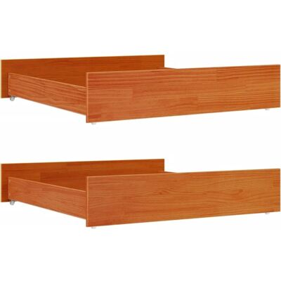 vidaXL Bettschubladen 2 Stk. Massivholz Kiefer - Bett Schubladen vidaXL Bettschubladen 2 Stk. Massivholz Kiefer - Bett Schubladen