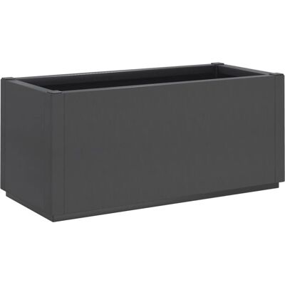 vidaXL Garden Planter 80x36x35 cm Dark Grey Outdoor Flower Pot - Garden Planter vidaXL Garden Planter 80x36x35 cm Dark Grey Outdoor Flower Pot - Garden Planter