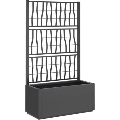 vidaXL Havekrukke med Rankgitter - Mørkegrå - 80x36x140 cm vidaXL Havekrukke med Rankgitter - Mørkegrå - 80x36x140 cm