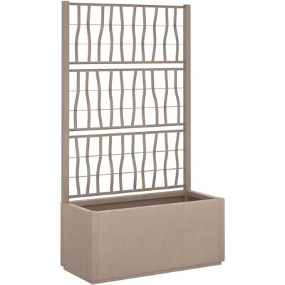 vidaXL Pflanzkübel mit Rankgitter - Gartenpflanzgefäß - Hellbraun - 80x36x140 cm vidaXL Pflanzkübel mit Rankgitter - Gartenpflanzgefäß - Hellbraun - 80x36x140 cm